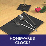 Homeware and Clocks - table mats, pastry boards, chess boards