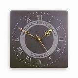 Roman Numeral Clock With Logo (Large)